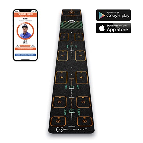 WELLPUTT - Golf Putting Training Mat - 10ft First
