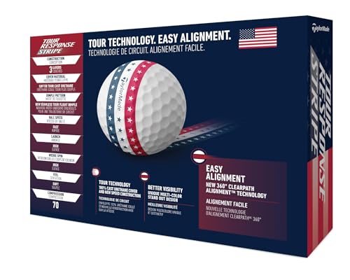TaylorMade Golf Tour Response Stripe USA ONE Dozen
