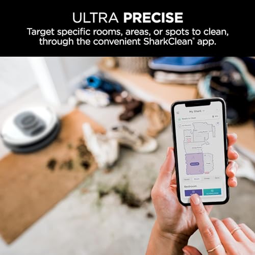 Shark AI Ultra Voice Control Robot Vacuum with Matrix Clean Navigation, Home Mapping, 60-Day Capacity, XL Self-Empty Base for Homes with Pets, Carpet & Hard Floors