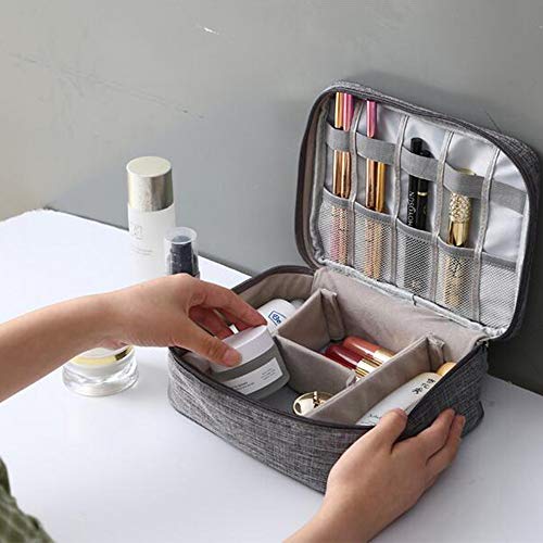 Electronics Accessories Organizer Bag, Electronic Organizer Travel Universal Cable Organizer Electronics Accessories Cases for Cable,Charger, Phone, USB, SD Card, Business Travel Gadget Bag, Dark Blue