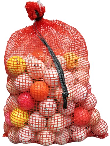 100 Shag/Practice/Hit Away/Range Used Golf Ball Mix in Mesh Bag - Golf Ball Planet