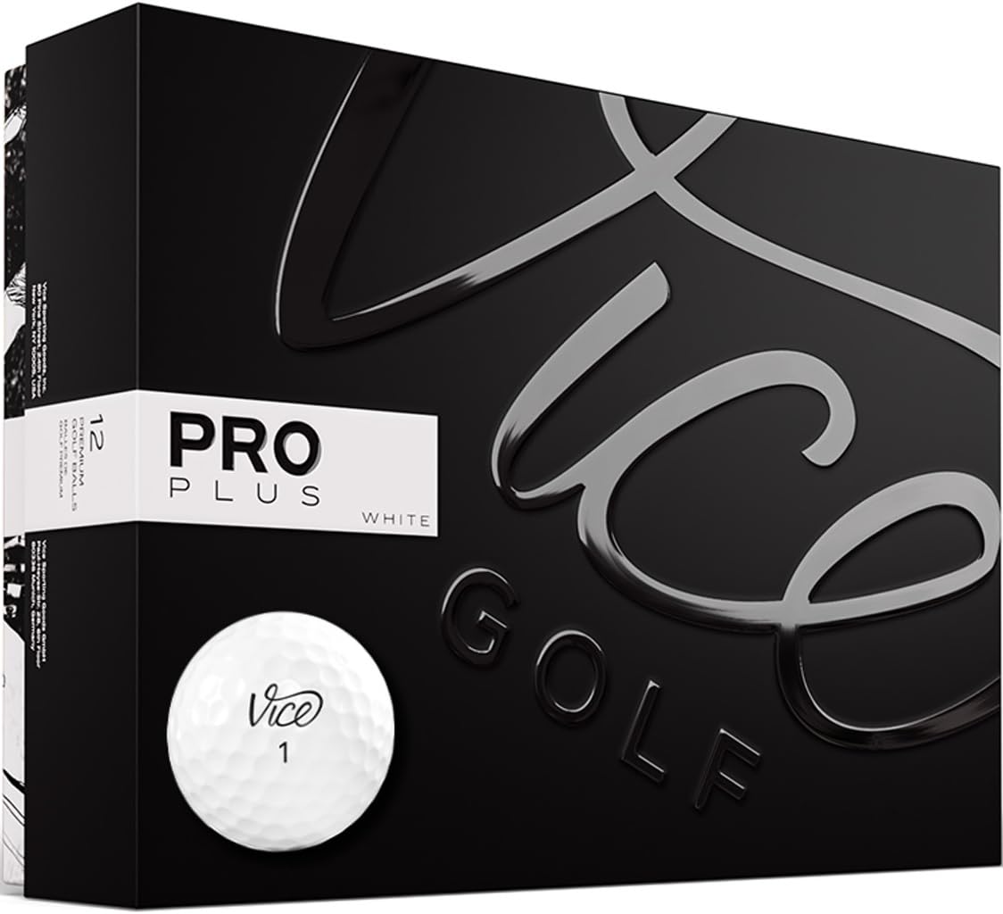 VICE Golf Pro Plus White Golf Balls
