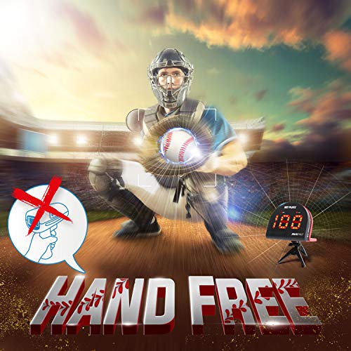 NetPlayz Baseball Radars, Speed Sensors Training Equipment (Hands-Free Radar Guns, Pitching Speed Guns | Baseball Gifts, High-Tech Gadget & Gear for Baseball Players
