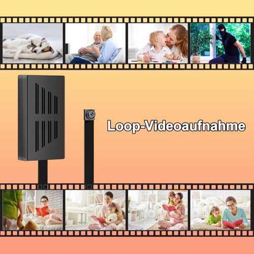 VHLTTYV Mini Video Cameras 64GB 1080P Mini Portable Nanny Video Recorder with Motion Detection Security Cameras for Home, Office1
