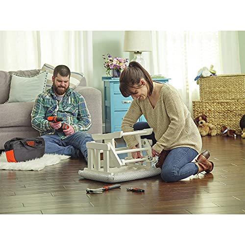 BLACK+DECKER 20V MAX 68-Piece Cordless Drill and Home Tool Project Kit with Tool Storage Bag (LDX120PK)