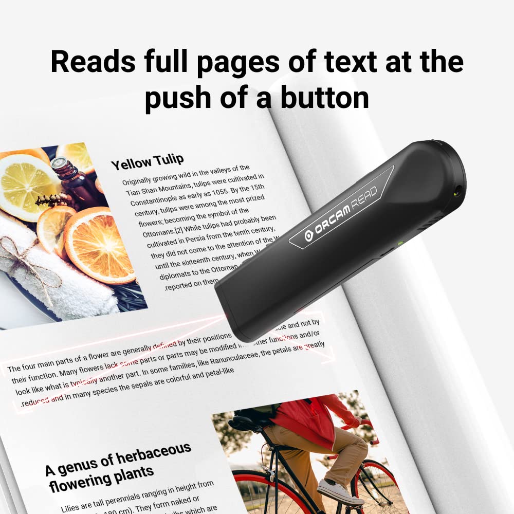 OrCam Read - Artificial Intelligence (AI) Assistive Reader - Including Smart Reading Feature - for Anyone Who is Exposed to Large Amounts of Text at School, Work, or on The Go