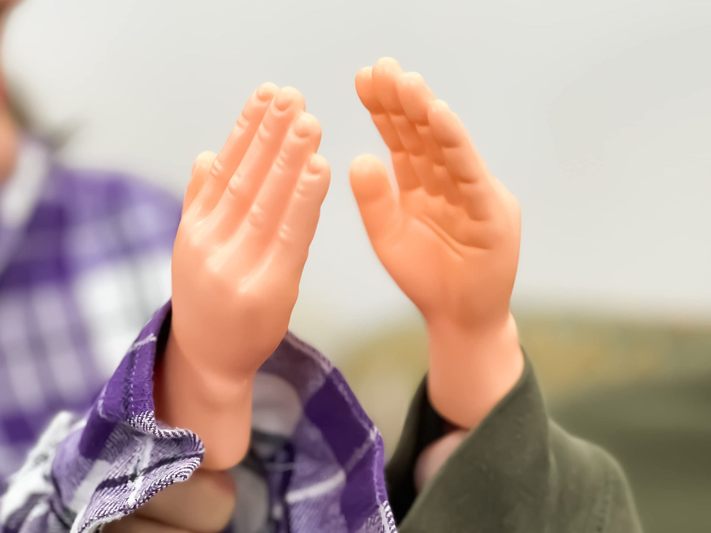 Tiny Hands (1 Pair) - Original Little Small Mini Hand Stick Puppet - Make Anyone Laugh - Pocket Sized Hilarity and Big Laughs - TikTok Famous - Friend & Family Fun
