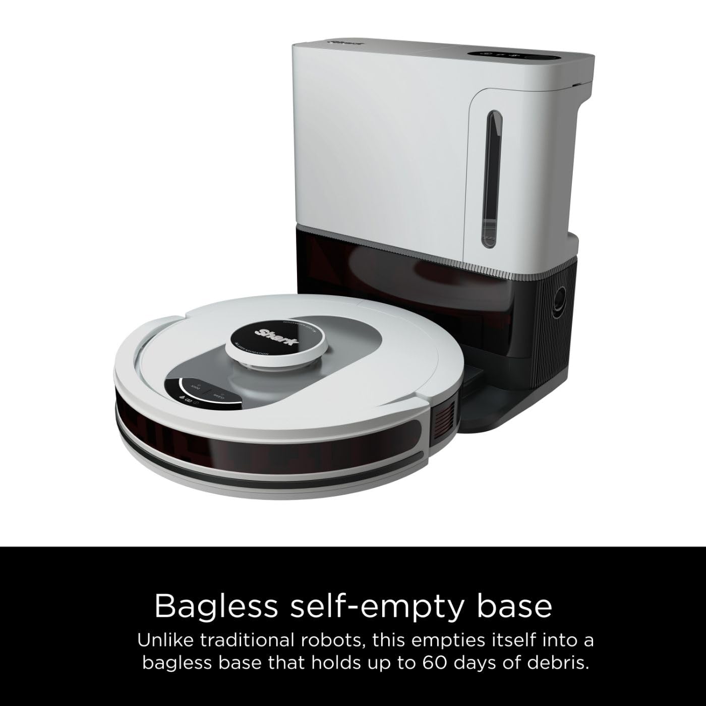 Shark AI Ultra Voice Control Robot Vacuum with Matrix Clean Navigation, Home Mapping, 60-Day Capacity, XL Self-Empty Base for Homes with Pets, Carpet & Hard Floors