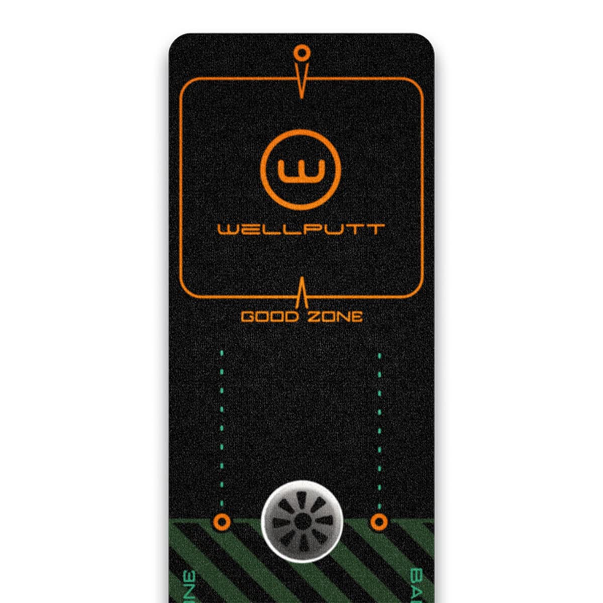 WELLPUTT - Golf Putting Training Mat - 10ft First