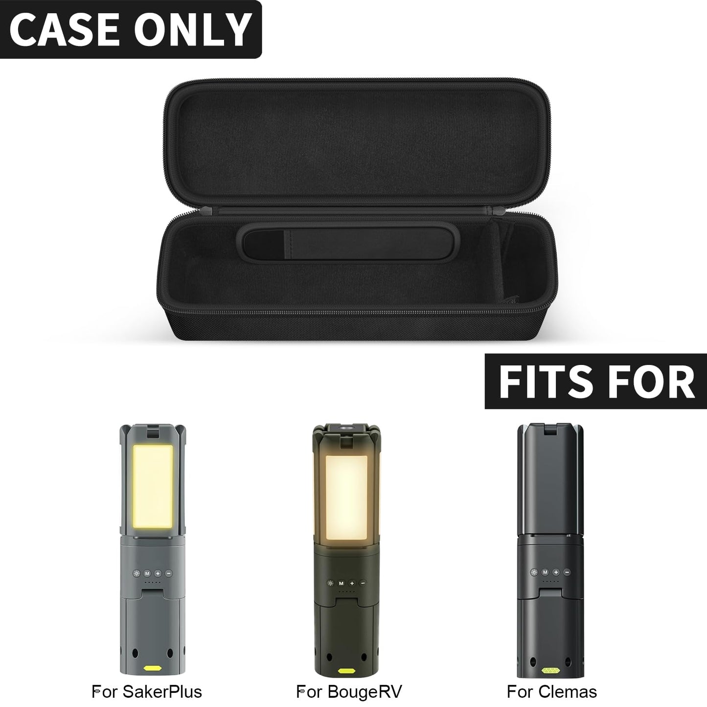 BooBowl Case Compatible with Clemas/ for BougeRV/ for SakerPlus Telescopic Rechargeable Camping Lights, Electric Outdoor Lamp Magnetic Lanterns Storage Holder Bag- Box Only