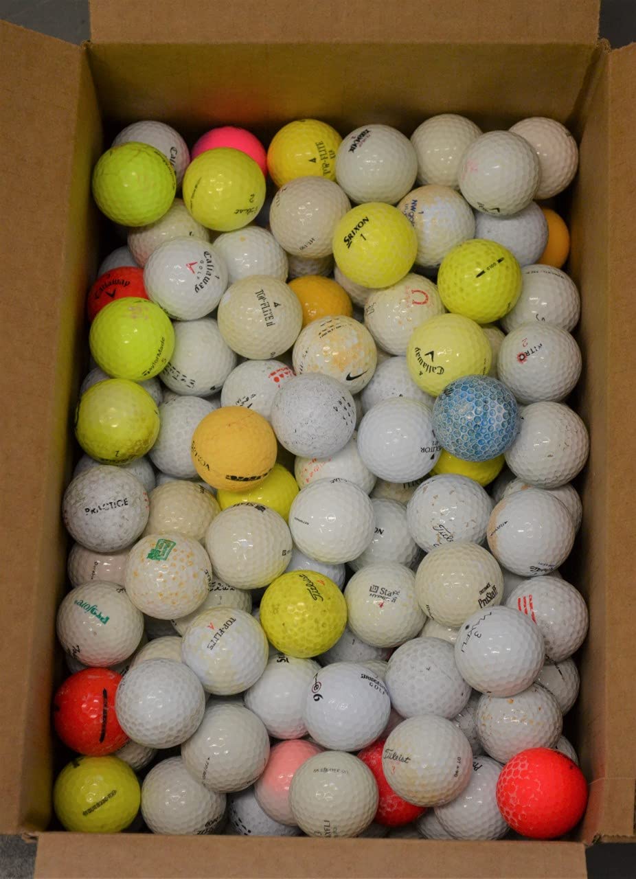 100 Shag/Practice/Hit Away/Range Used Golf Ball Mix in Mesh Bag - Golf Ball Planet