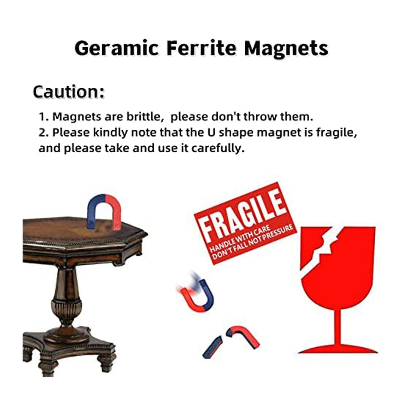 Physics Science Magnets Kit for Education Science Experiment Tools Icluding Bar/Ring/Horseshoe/Compass Magnets