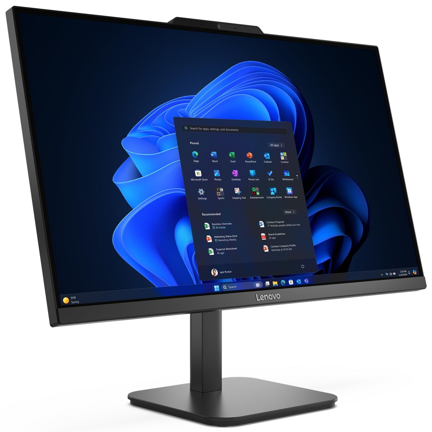 Lenovo 24 23.8" FHD All-in-One Desktop Computer for Home Office, Intel 4-Core Processor (Beat i3-1110G4), 32GB DDR4 RAM, 1TB PCIe SSD, WiFi 6, Bluetooth, Business AIO, Windows 11 Pro, Vent-Hear