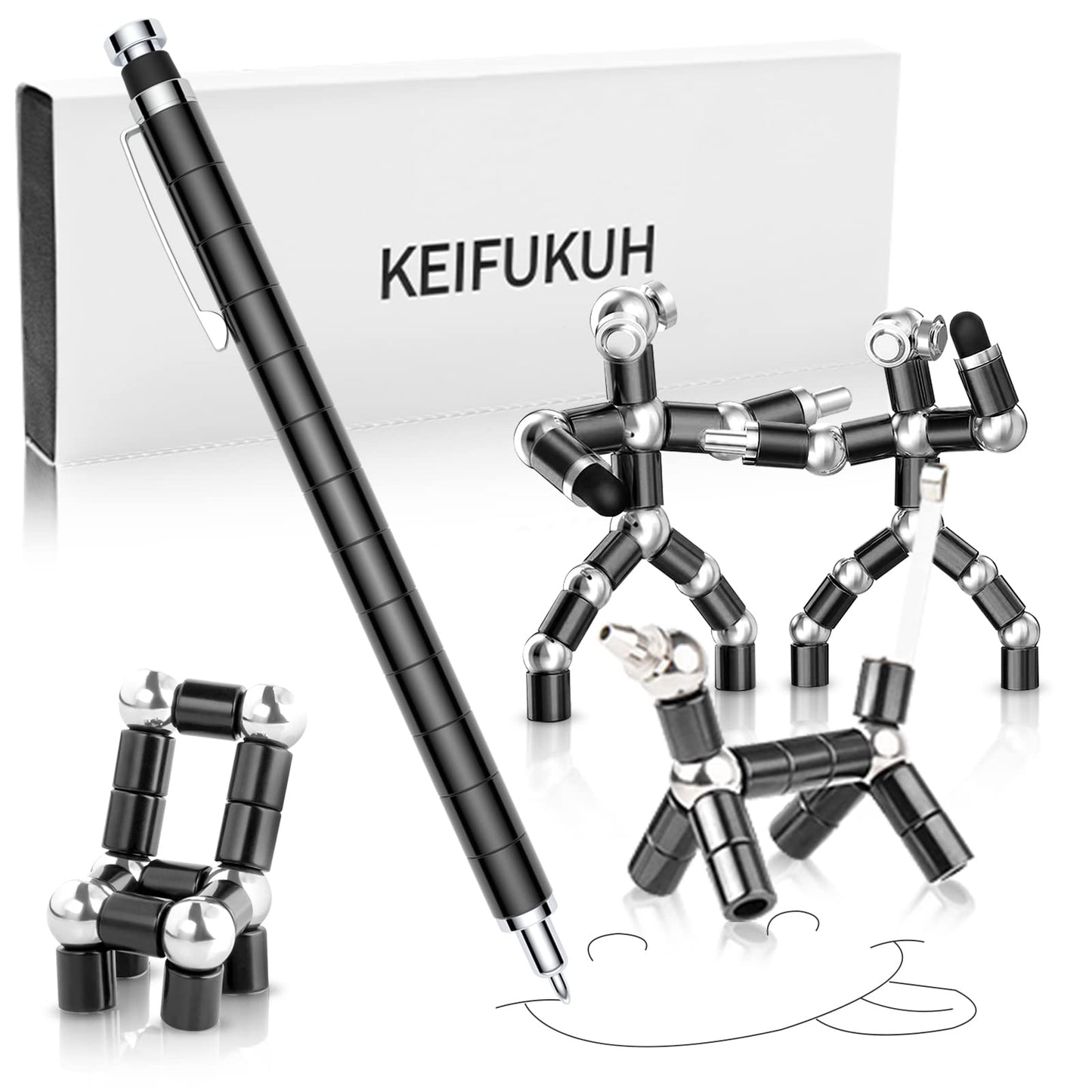 Fun Fidget Gel Pens Gifts - Fathers Day Dad Gifts, Cool Graduation Gift for Him Teen Boys, Unique Birthday Christmas Stocking Stuffers Easter Men Gadget for Decompression Pen for Writing & Fidgeting