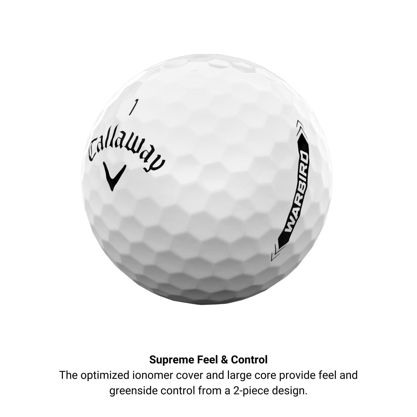 Callaway Warbird Golf Balls (2023 Version, White)