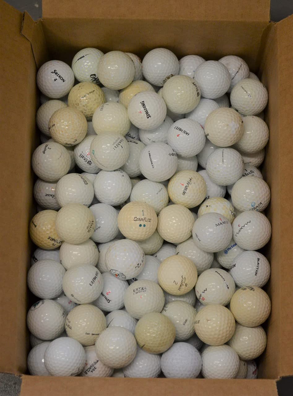 100 Shag/Practice/Hit Away/Range Used Golf Ball Mix in Mesh Bag - Golf Ball Planet
