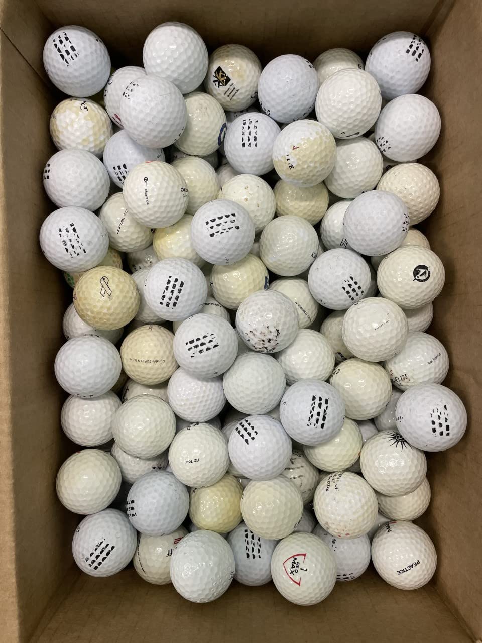 100 Shag/Practice/Hit Away/Range Used Golf Ball Mix in Mesh Bag - Golf Ball Planet