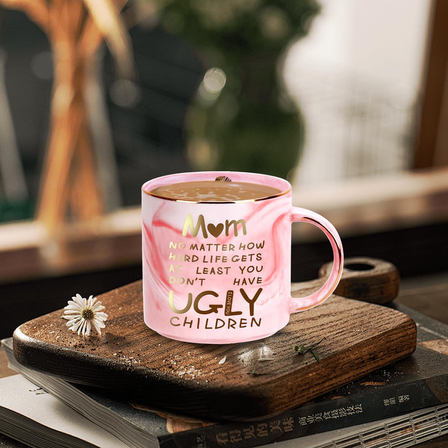 Mothers Day Gifts for Mom from Daughter Son Kids,12oz Novelty Coffee Mug for Women,Funny Birthday Gifts for Mom Wife from Husband,Unique Retirement Anniversary Mothers Day Presents for Mama Stepmother
