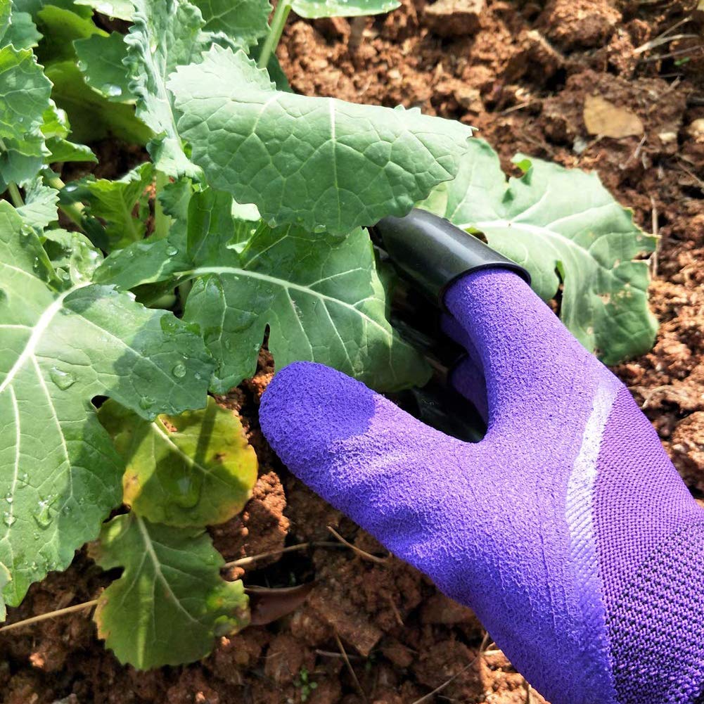 Famoy Claw Gardening Gloves for Planting, Garden Glove Claws for Women Purple