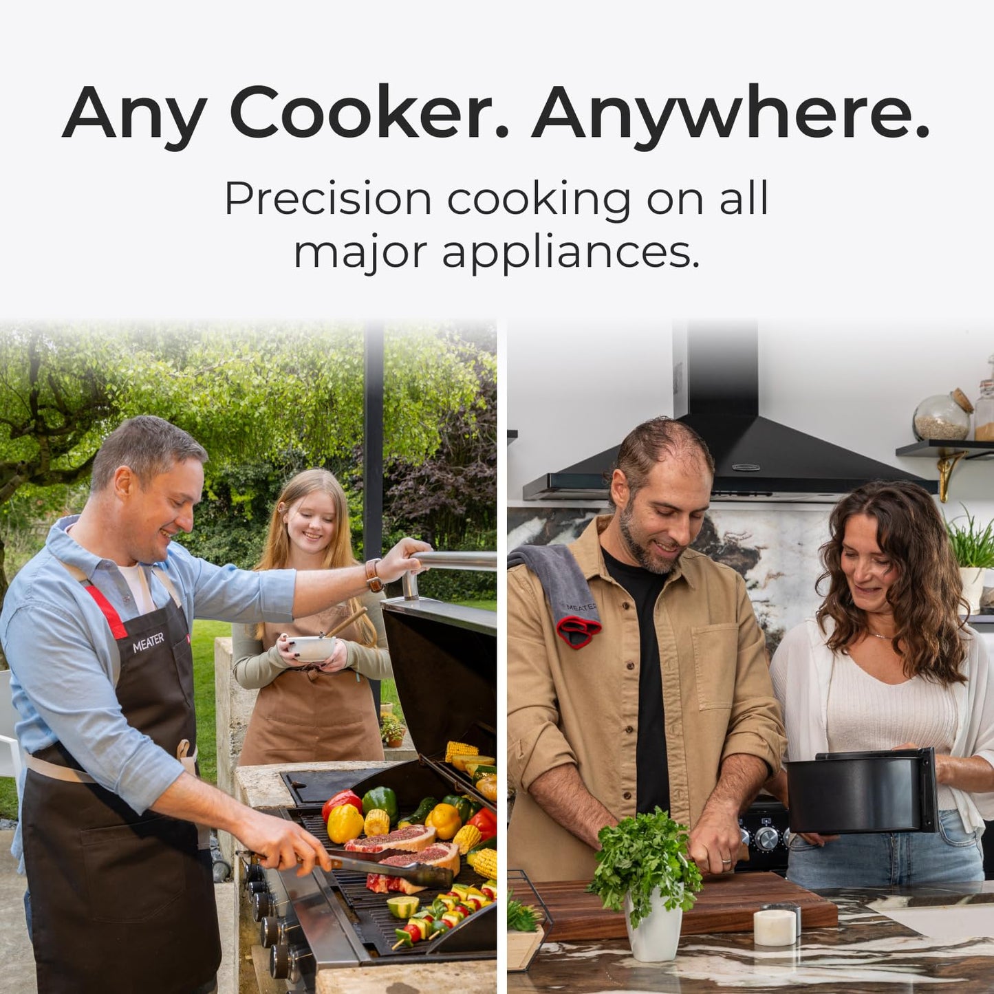 MEATER SE: Smart Bluetooth Meat Thermometer | Long-Range Wireless Probe for Oven, Grilling, Smoking, BBQ & Air Fryer | Dual Sensors & Guided Cook System | Black Charger