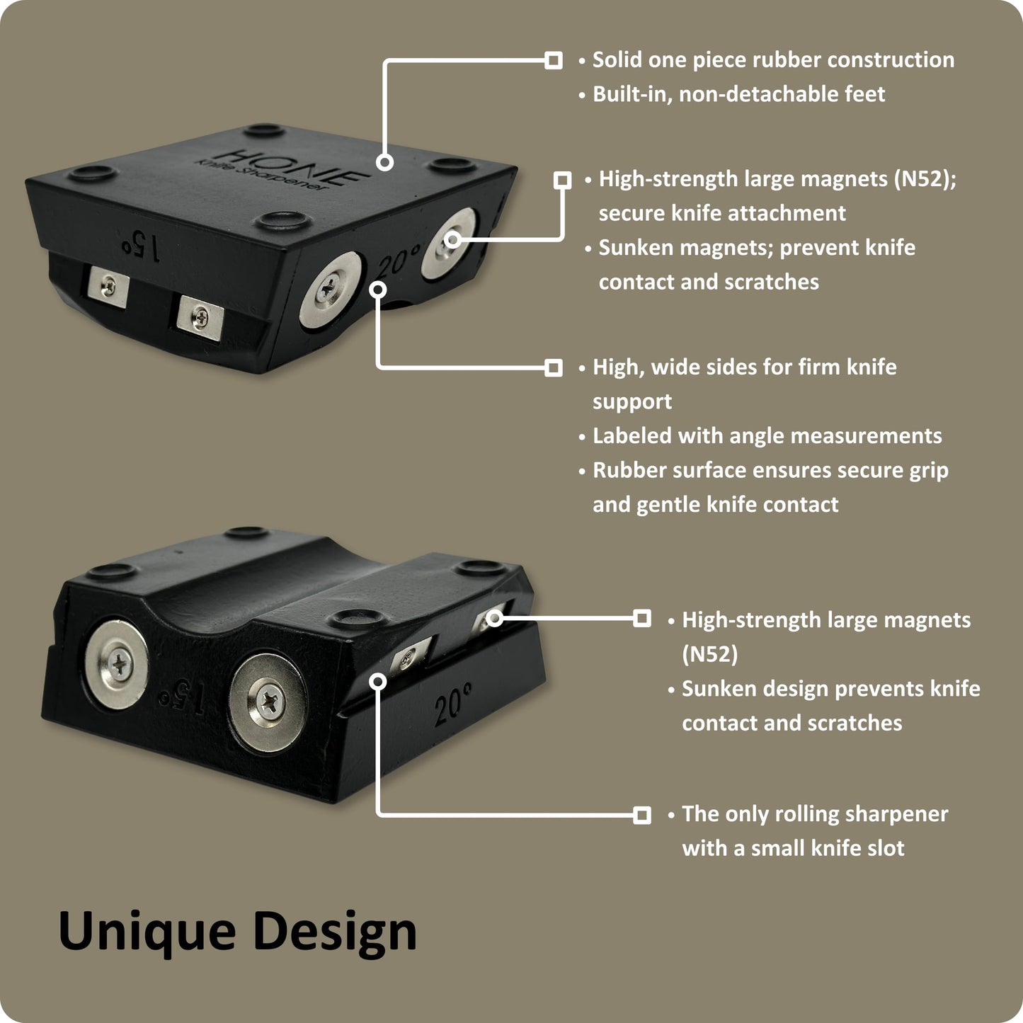 ๐๐ข๐ก๐ Knife Sharpener: Engineered in Canada, Knife Blade Repair and Restoration Tool with Ball Bearings and Detachable Dual-Sided Diamond Sharpening Plates.
