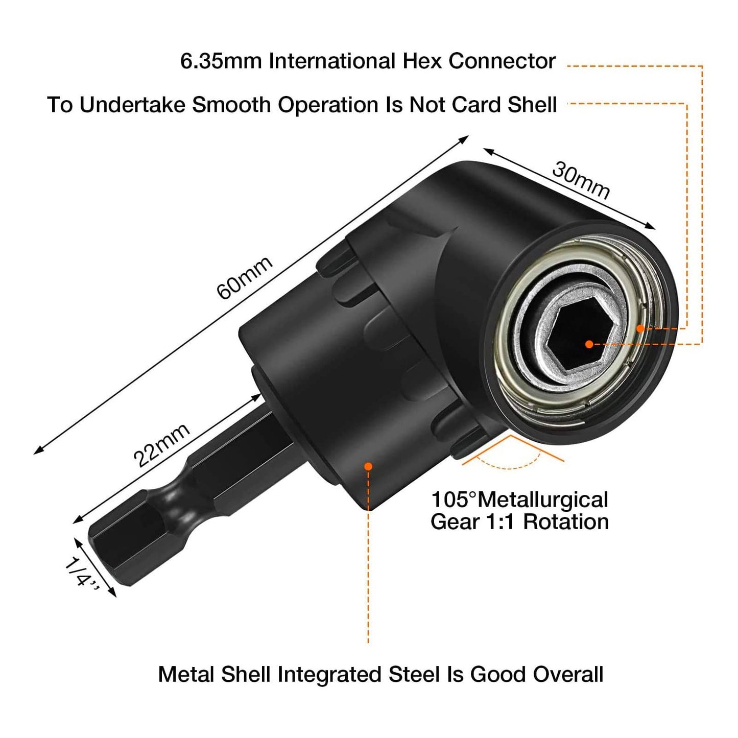 17Pcs Flexible Drill Bit Extension, Include 3Pcs Rotatable Socket Adapter 2Pcs Hex Shank 105° Right Angle Drill Attachment 10 Short Screwdriver Bits 90° Angled Bits and Bendable Drill Bit Extension