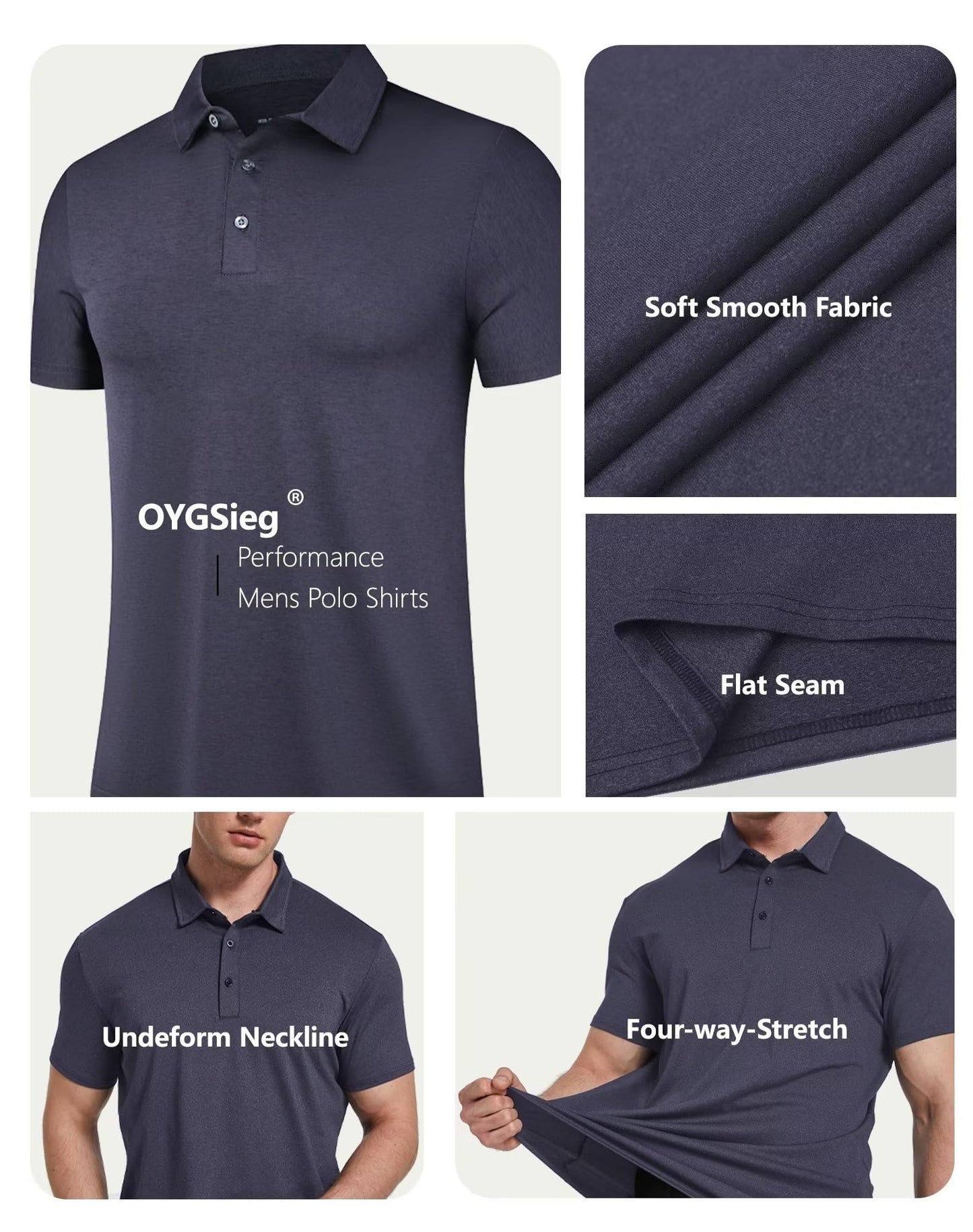 OYGSieg 6 Pack Mens Polo Shirts Performance Short Sleeve Golf Shirt Moisture Wicking Athletic Casual Collared T-Shirt SetB XL/02
