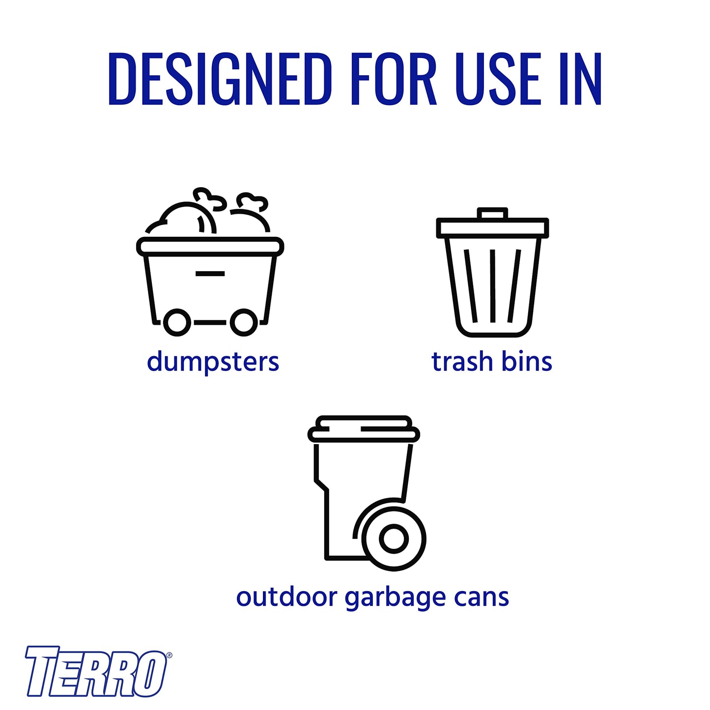 Terro T800 Garbage Guard Trash Can Insect Killer - Kills Flies, Roach, Maggots, Beetles, and Insects in Outdoor Garbage Can