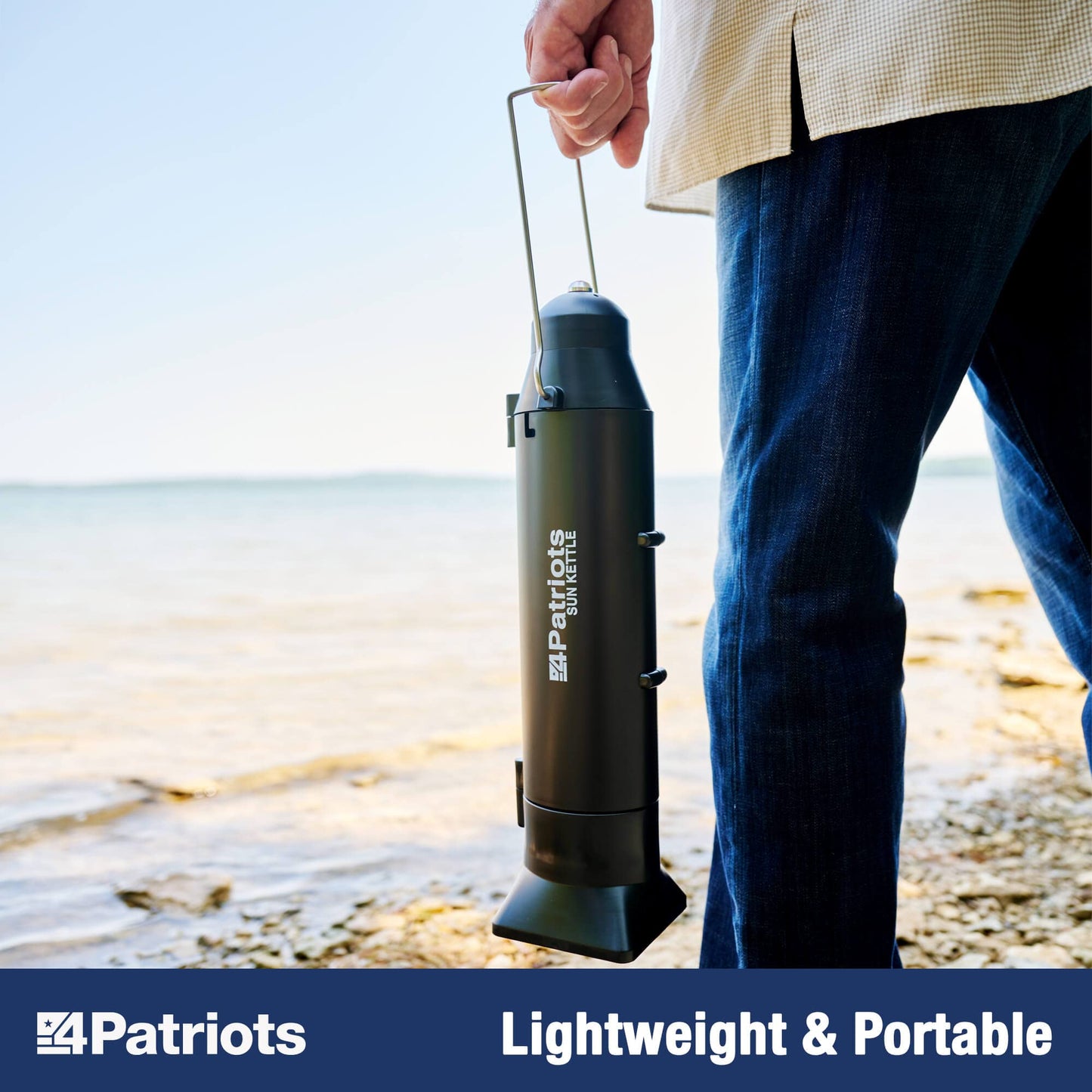 4Patriots Sun Kettle: Portable Solar Water Heater For Hunting & Emergencies - 16.9 oz Capacity