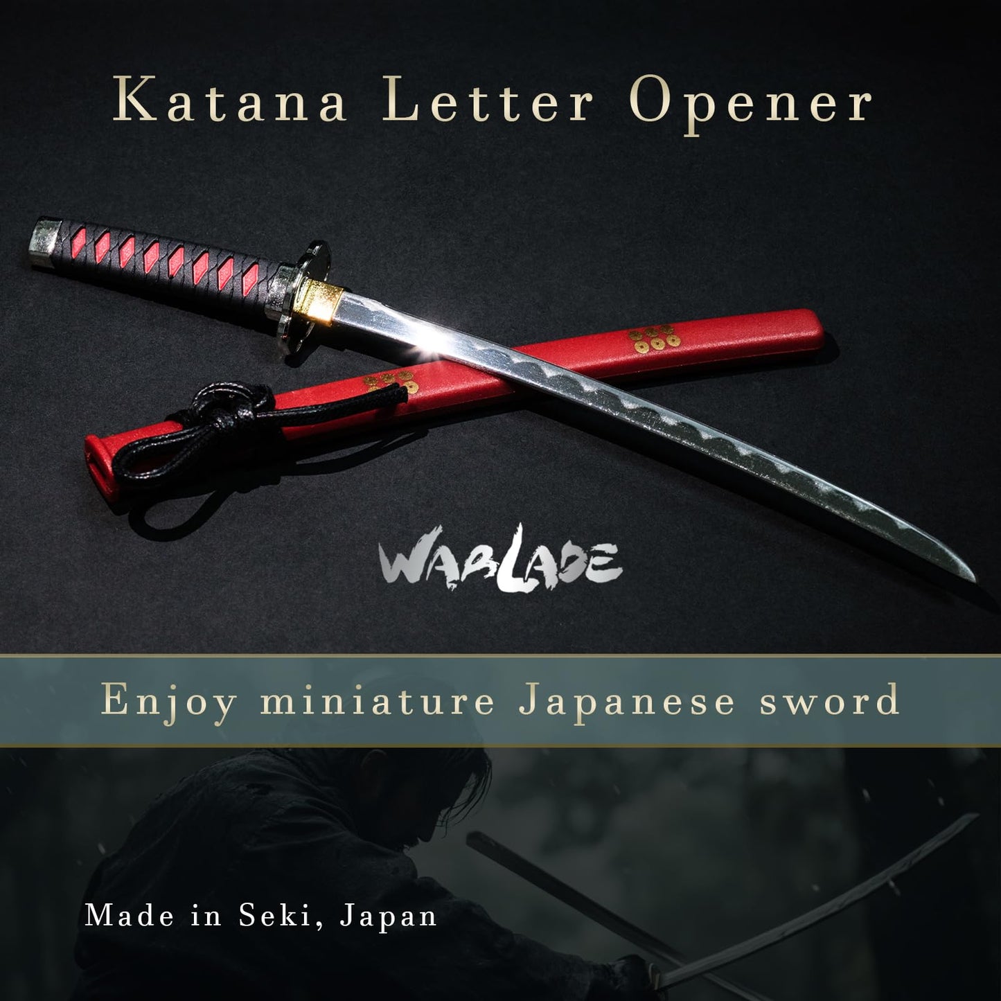 Mini Japanese Samurai Katana Sword Paper Knife Letter Opener 8.3 inch Made in JAPAN (Sanada Yukimura)