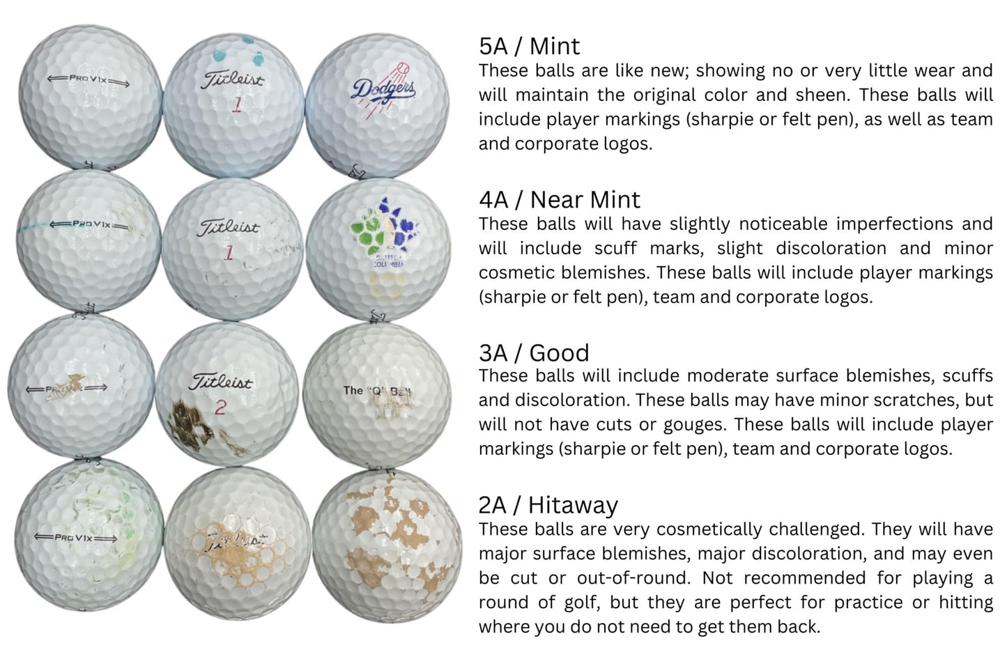 100 Shag/Practice/Hit Away/Range Used Golf Ball Mix in Mesh Bag - Golf Ball Planet
