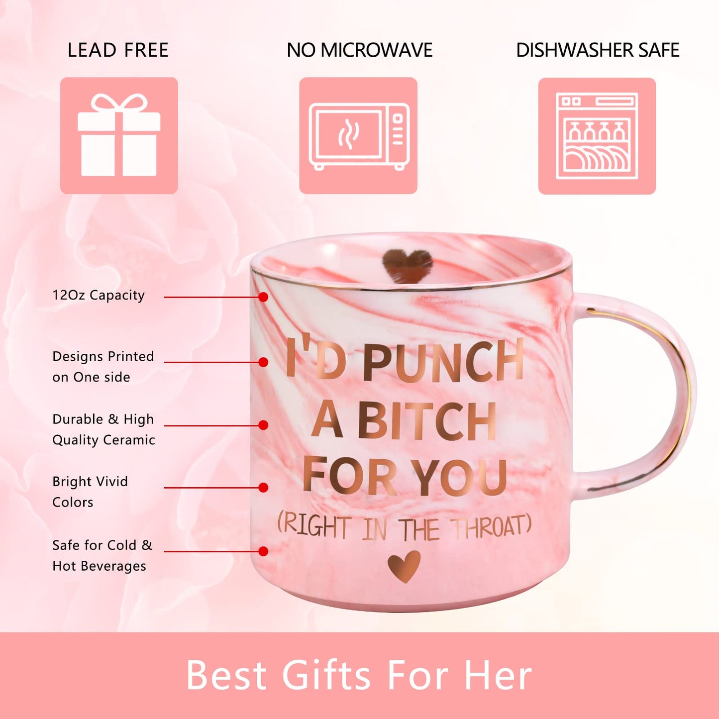Ulrhpc Mothers Day Mom Gifts for Mom Wife from Daughter Son, Valentines Galentines Day Birthday Gifts for Women Her Girlfriend Sister Friends, 12 OZ Funny Coffee Mug, Christmas Stocking Stuffers