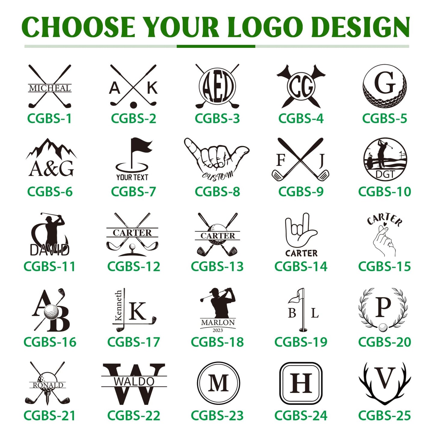 Terwex Custom Golf Ball Stamp, Personalized Golf Ball Stamp Markers with Ink, Create Your Unique Mark on Golf Balls, Waterproof Golf Ball Stamper Marking, Golf Gift Golf Accessories for Men Father
