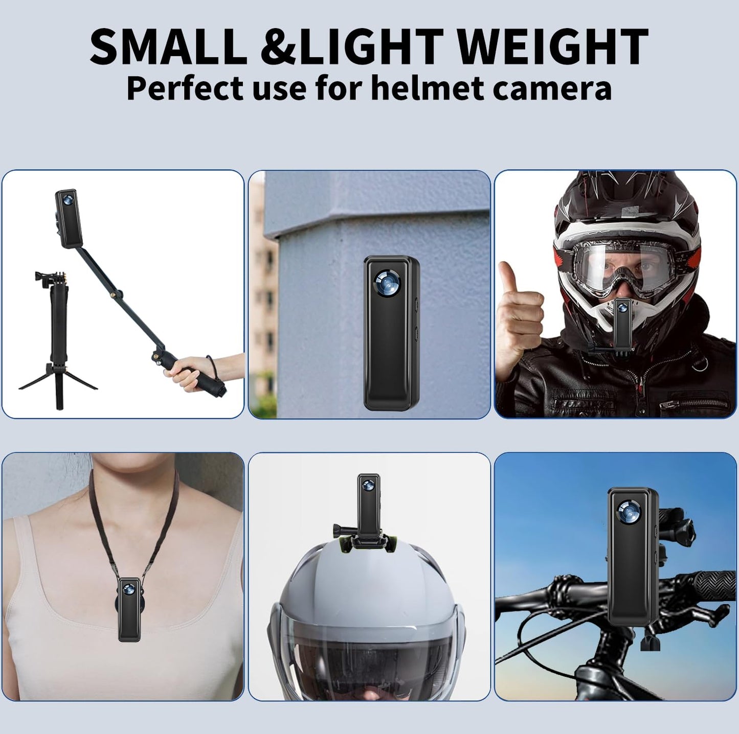 Body Cam, 4K HD Action Camera, Mini Body Camera with 64GB Memory Card, Portable Vlogging Camera with Magnetic Back Clip, Wearable Camcorder Daily Records Easy to Use for Traveling Cycling Home Office