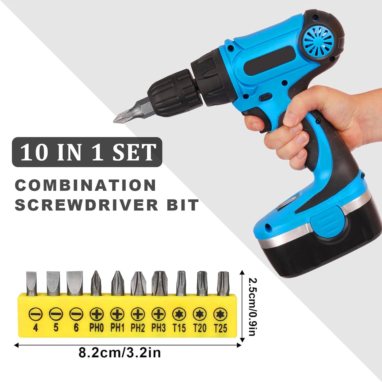 17Pcs Flexible Drill Bit Extension, Include 3Pcs Rotatable Socket Adapter 2Pcs Hex Shank 105° Right Angle Drill Attachment 10 Short Screwdriver Bits 90° Angled Bits and Bendable Drill Bit Extension