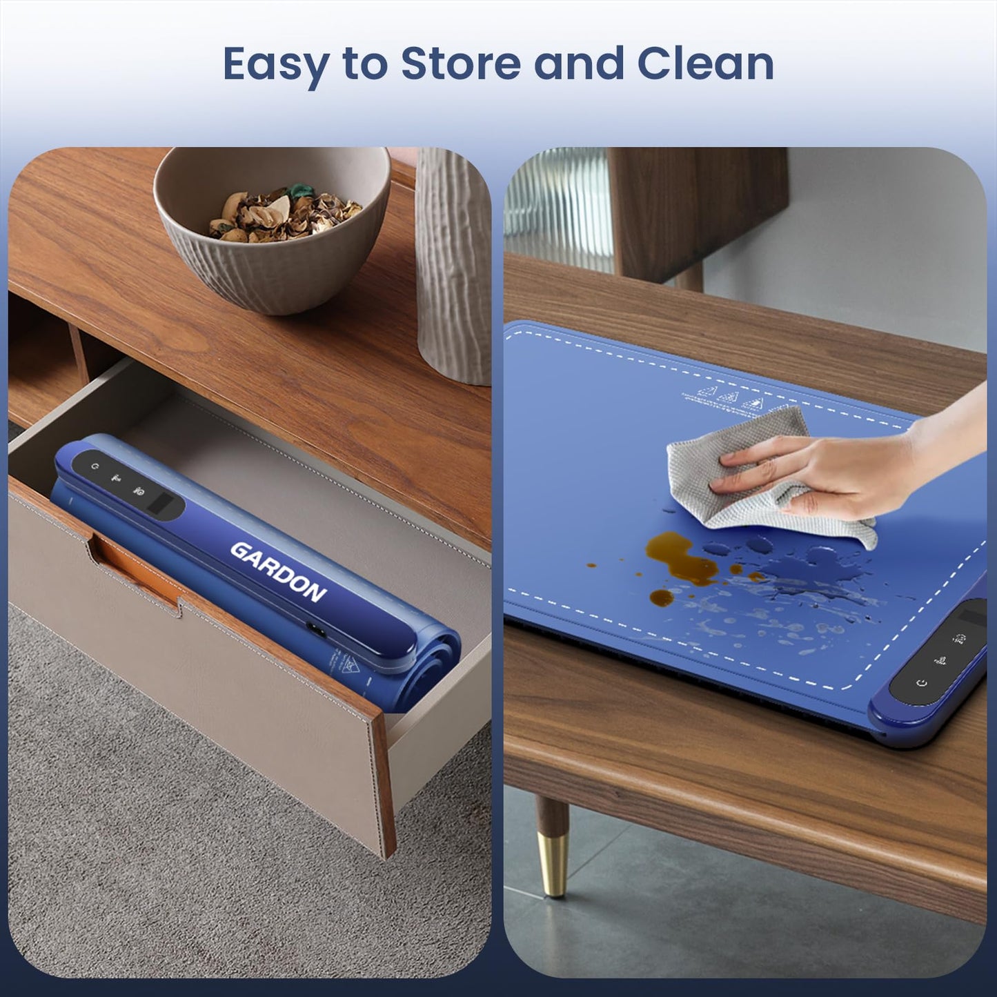 Warming Mat for Food, Food Warmer for Party & Buffet with 6 Temp Settings, Kitchen Gadgets Tray to Keep Dinner Warm, Heating Pad for Chafing and Grill Meat, Gift for Mother's Day