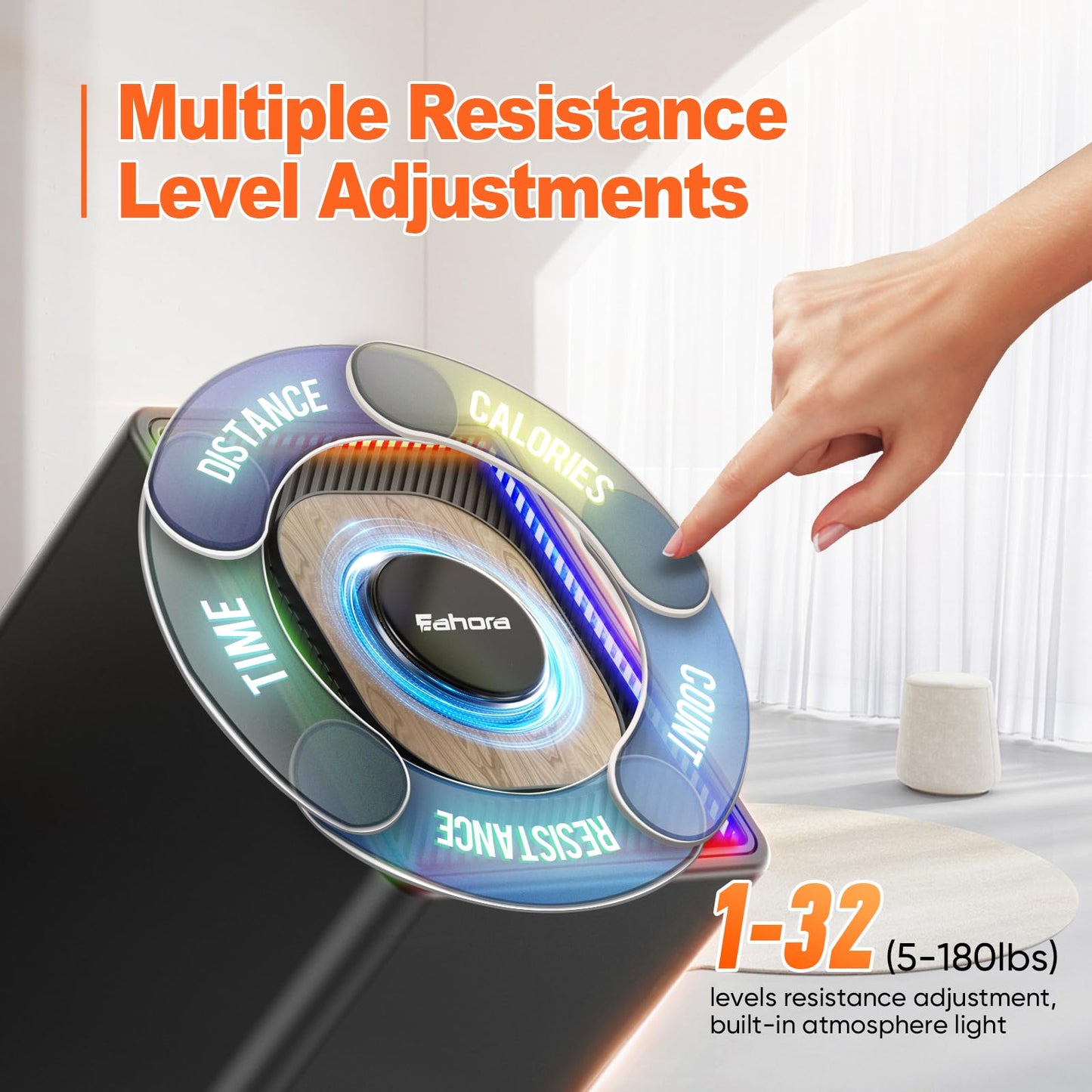 SR3 Pro Smart Home Gym Equipment ,Max 180lbs Resistance Portable Full Body Workout Cable Machine with Ambient Light,at Home Gym | All in One Gym for Travel | Foldable Gym & Home Exercise Equipment