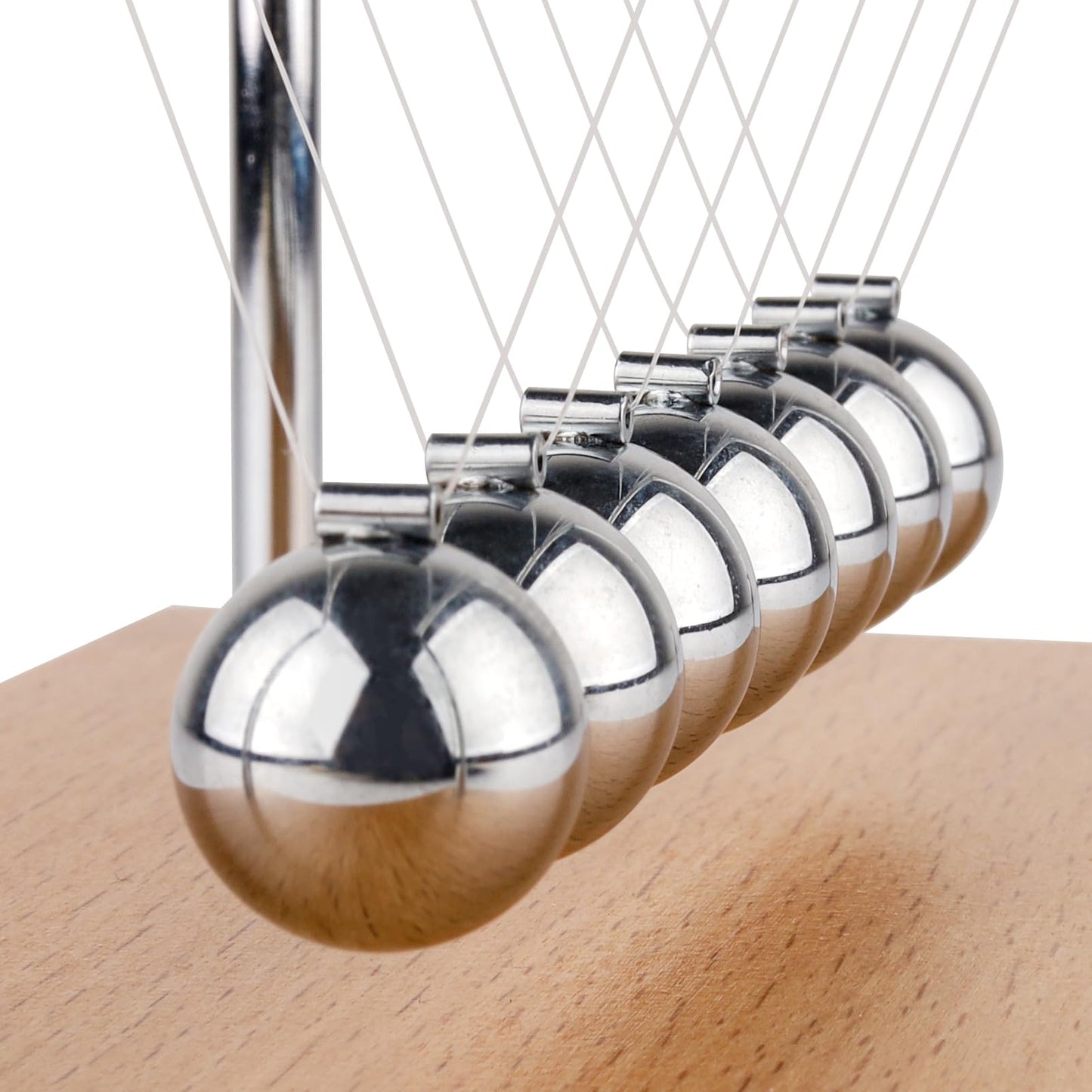 Smilesorg Newton's Cradle Balance Balls Fascinating Physics Gadget for Home and Office 7 Beads