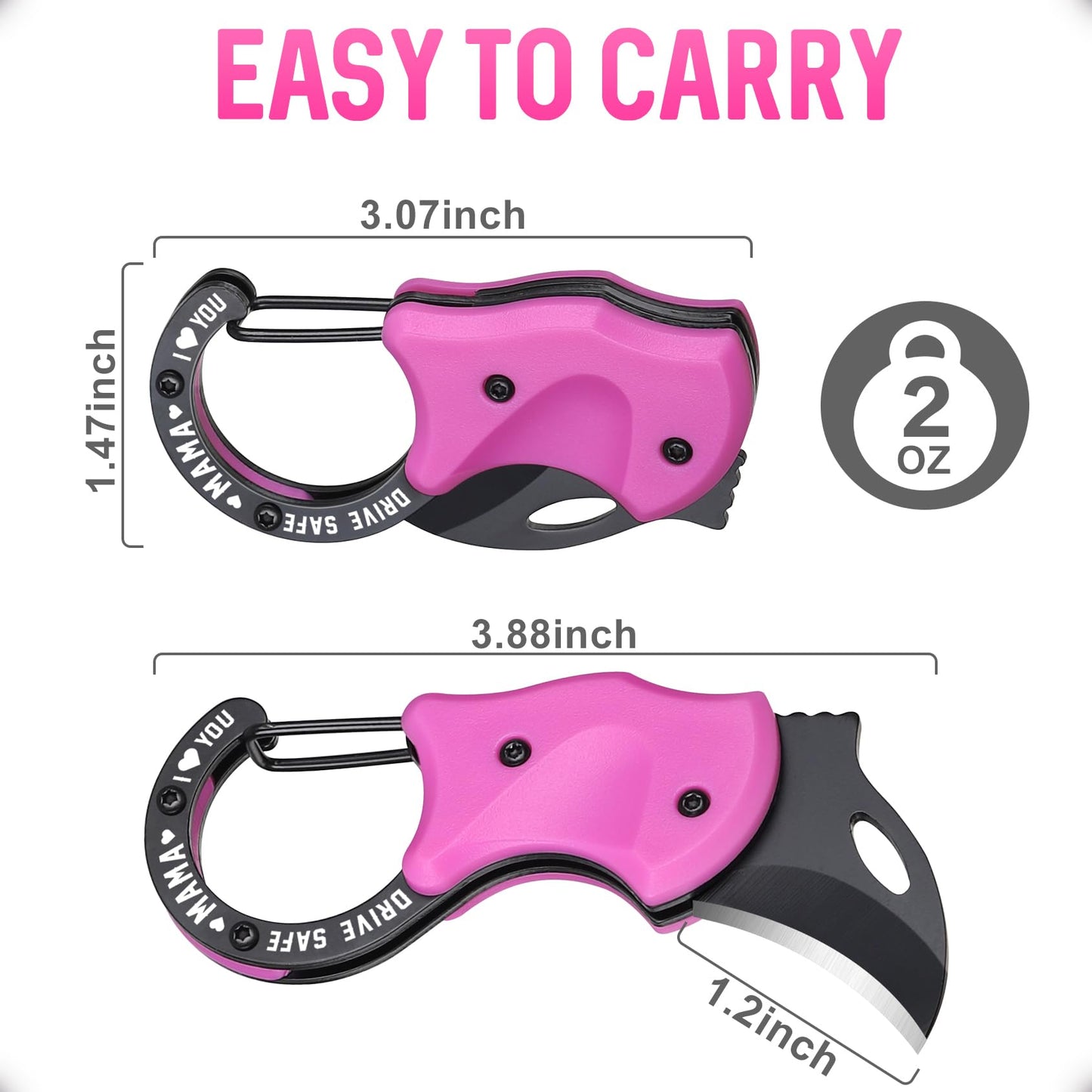 OOPERAY Gifts for Mom, Mothers Day Gadgets Gifts for Mom Wife, Mothers Day Birthday for Women Her Wife, Small Pocket Knife, Christmas Stocking Stuffers for Women, EDC Keychain Box Cutter