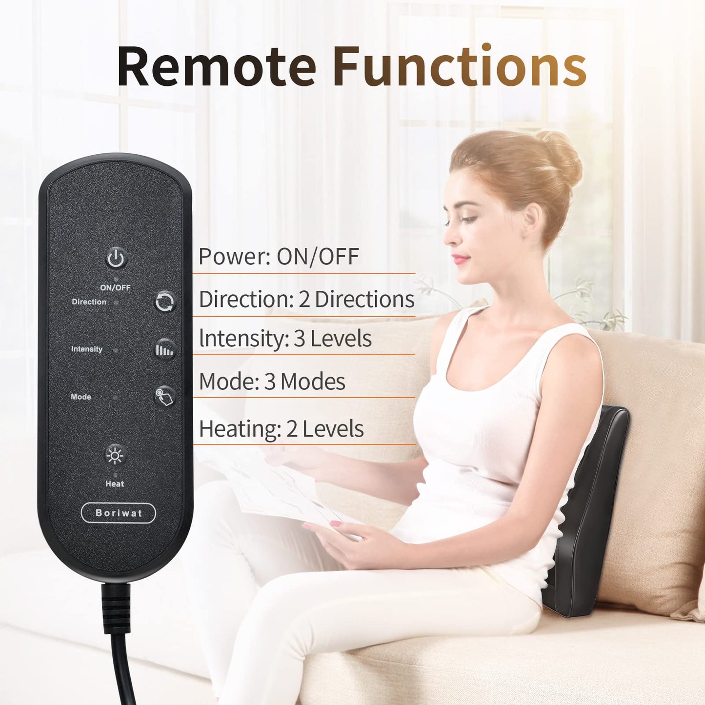 Neck Back Massager with Heat, Electric Massagers for Neck and Back, 3D Kneading Massage Pillow for Back, Neck, Shoulder, Leg Pain Relief, Gifts for Women Men Mom Dad