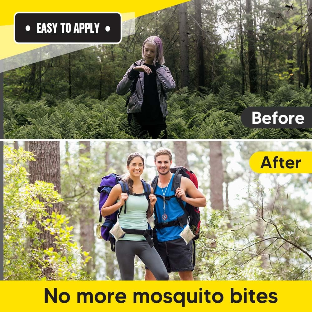 XLCKODY Mosquito Repellent Pouches, Mosquito Repellent for Patio, Mosquito Repellent Outdoor Patio, Mosquito Deterrent Indoor,Mosquito Control, Keep Mosquitoes Away from Home,Patio,Camping,Car&More-8P