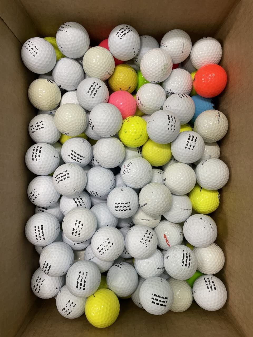 100 Shag/Practice/Hit Away/Range Used Golf Ball Mix in Mesh Bag - Golf Ball Planet