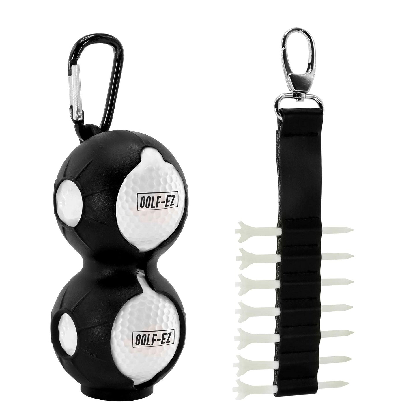 Golf-EZ Golf Essentials Kit | Must Have Golf Accessories - Golf Water Brush, Golf Towel, Golf Club Brush, Golf Ball Marker, Divot Repair Tool, Golf Ball & Golf Tee Holder, Golf Gifts for Men