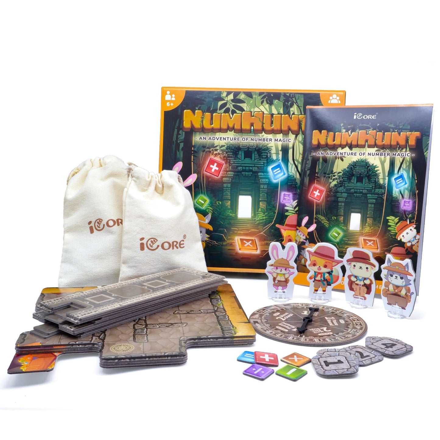 iCore Math Games for Kids, Adults Stress Relief ADHD Math Toys, Smart Learning, Multiplication, Division, Addition, and Subtraction, for Birthday and Family.