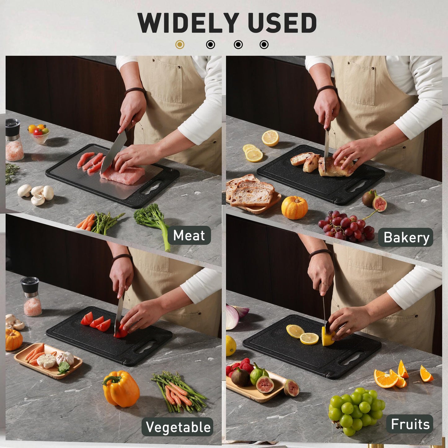 2 in 1 Stainless Steel Cutting Board with Handle Best Non-toxic Chopping Large Metal Meat Butcher Block Mesh Design Madera Glass Marble Kitchen Tablas Cocina Cortar Picar Regalos Mujer Mama Abuela