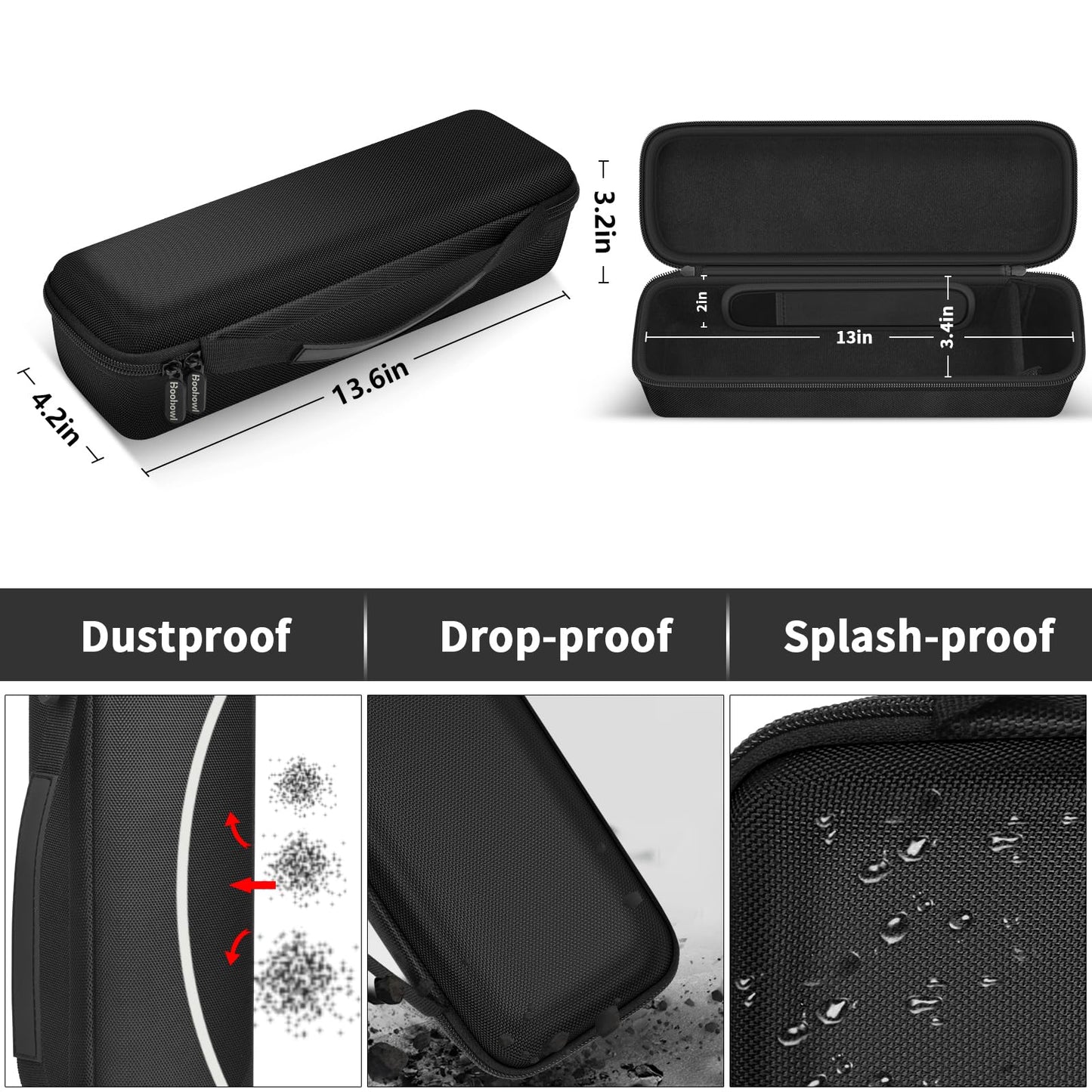 BooBowl Case Compatible with Clemas/ for BougeRV/ for SakerPlus Telescopic Rechargeable Camping Lights, Electric Outdoor Lamp Magnetic Lanterns Storage Holder Bag- Box Only