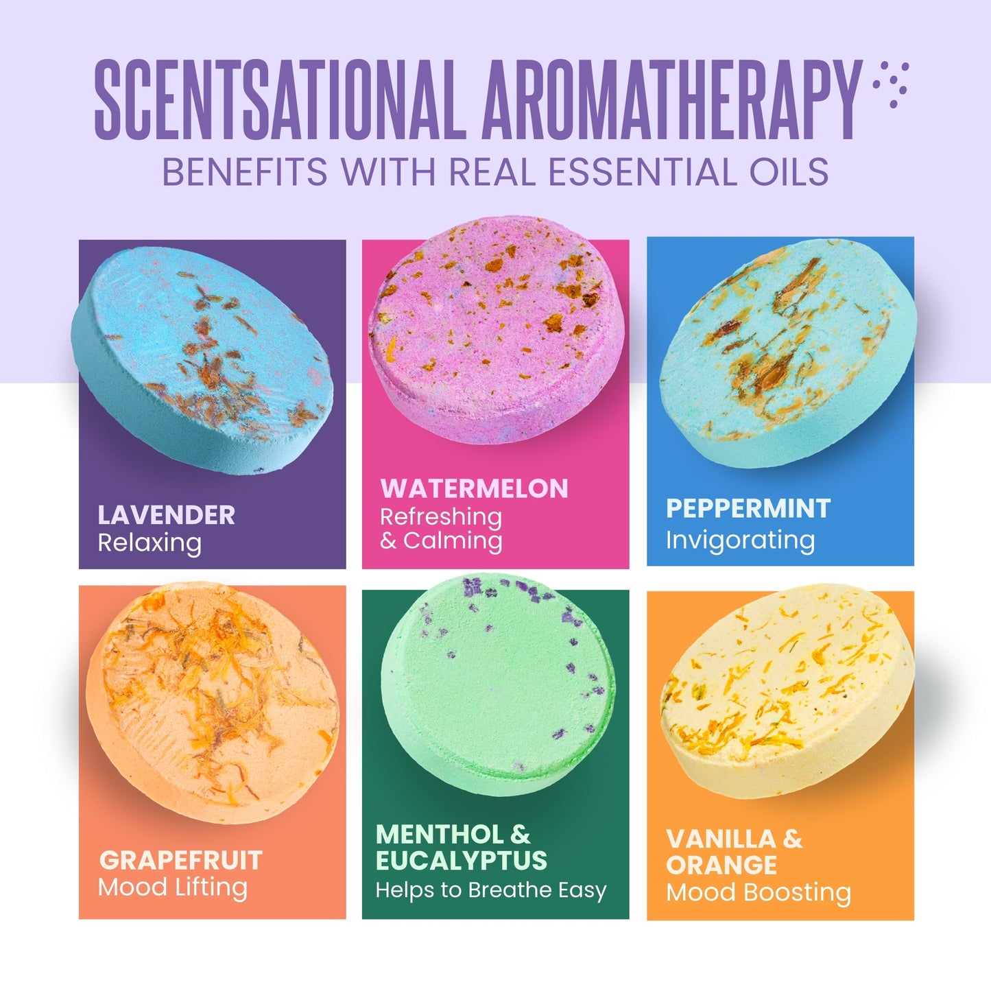 Cleverfy Shower Steamers Aromatherapy for Women and Men – Mothers Day Gifts for Mom- Self-Care Shower Bombs for Stress Relief and Relaxation – 6 Tablets