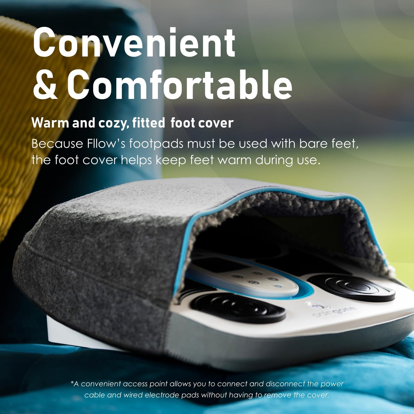 Paingone Fllow EMS Medical Device - Circulation Stimulator - Legs & Feet - 150 Intensity Levels - Muscle Booster Therapy - Remote Control - Relax Muscles & Relieves Pain - Lightweight & Portable