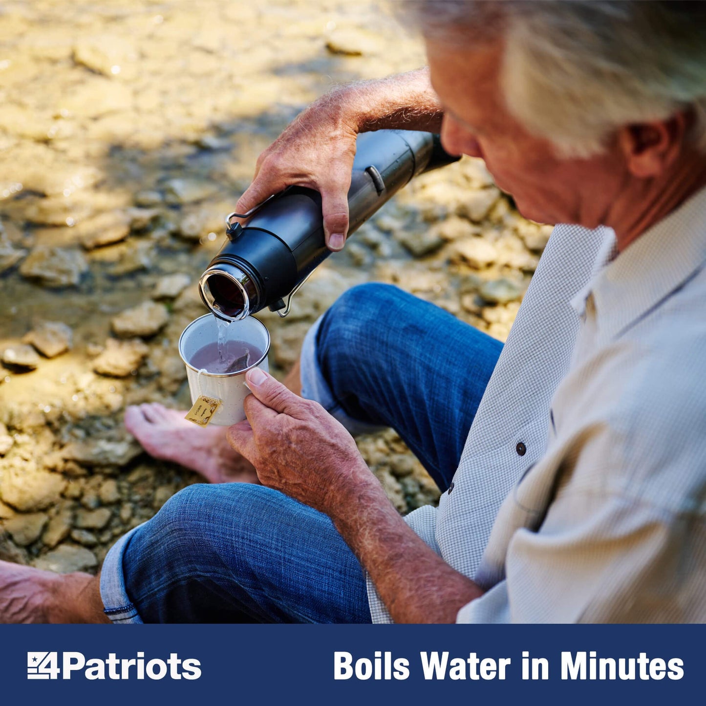 4Patriots Sun Kettle: Portable Solar Water Heater For Hunting & Emergencies - 16.9 oz Capacity