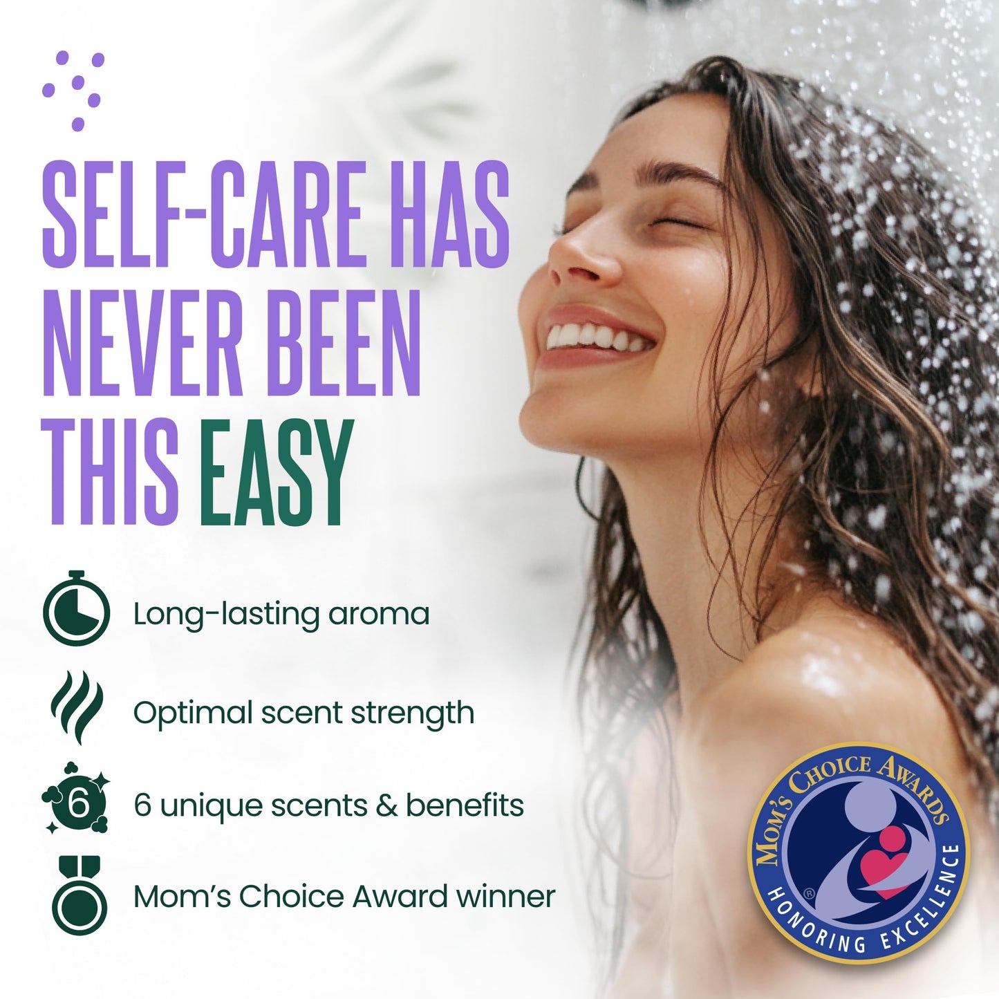 Cleverfy Shower Steamers Aromatherapy for Women and Men – Mothers Day Gifts for Mom- Self-Care Shower Bombs for Stress Relief and Relaxation – 6 Tablets